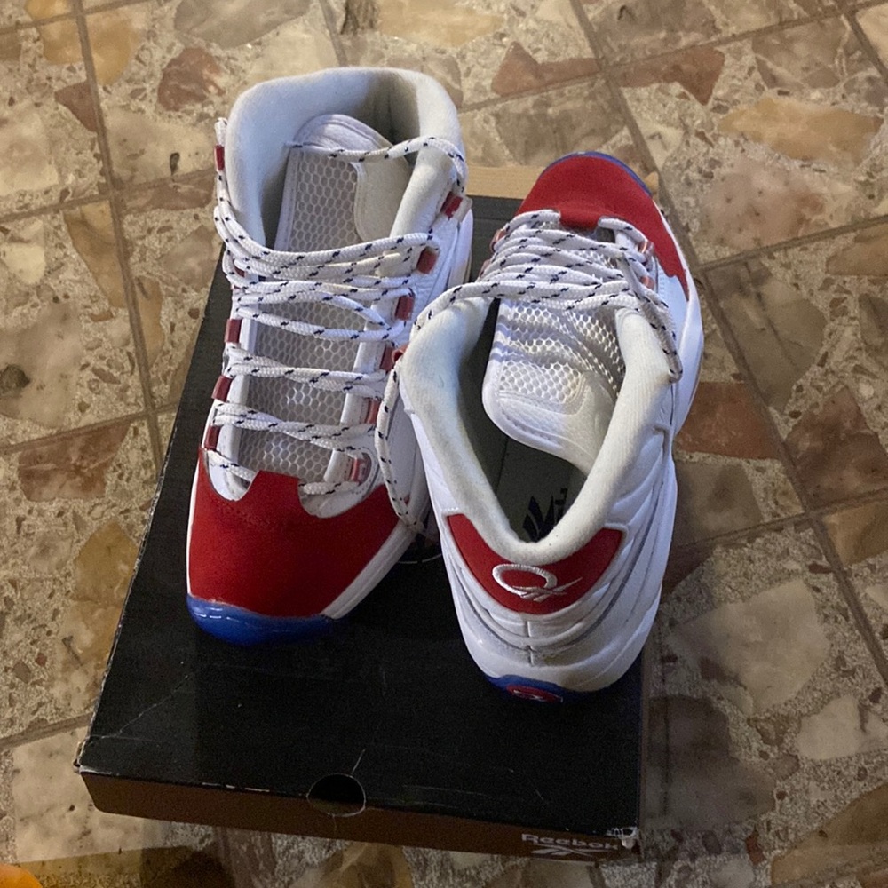 Red suede toe question mids